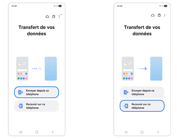 Transférer des données Samsung vers Samsung avec Smart Switch