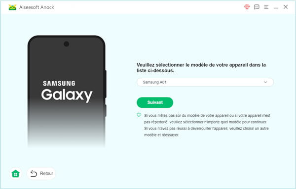 Commencera à supprimer le verrouillage FRP