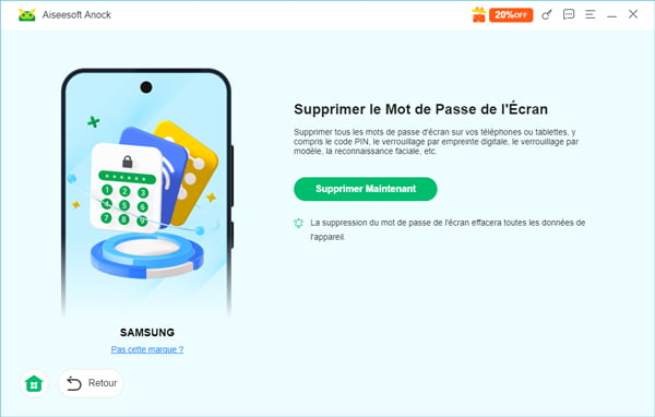 Commencer la suppression