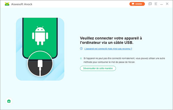 L'option contourner verrouillage de cette manière