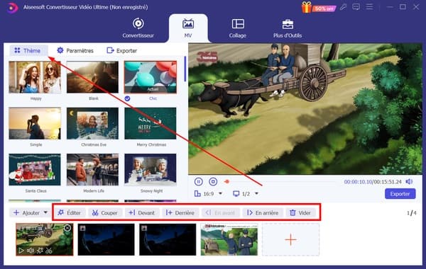 Ajouter un thème et des effets vidéos