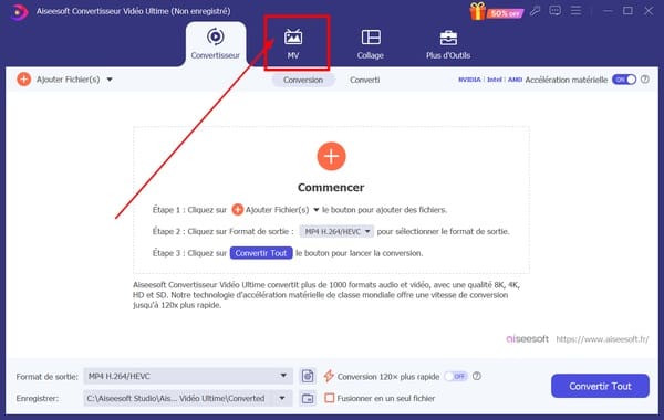 Sélectionner Montage Vidéo