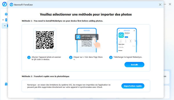 Deux façons d’effectuer l’importation