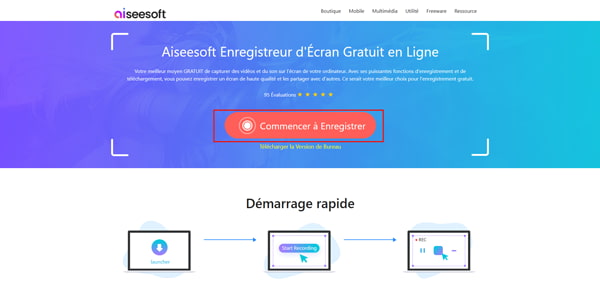 Commencer à enregistrer