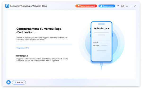 Démarrer contourner verrouillage d'activation iCloude