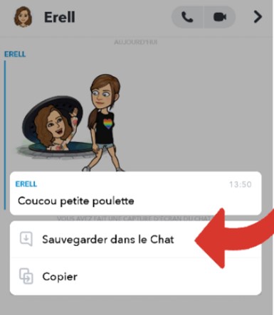 Enregistrer des messages Snapchat