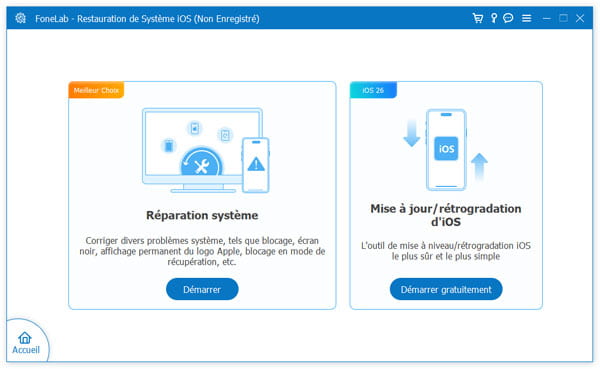 Réparer le système