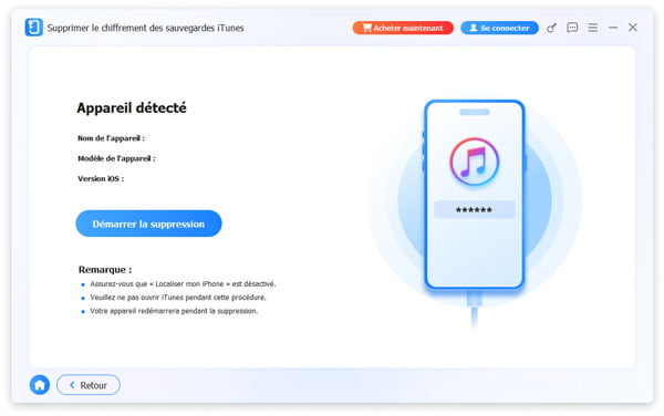 Commencer A Supprimer Chiffrement De Sauvegarde