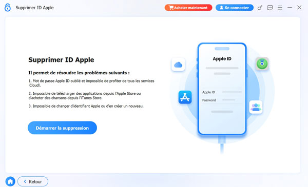 Supprimer Apple ID