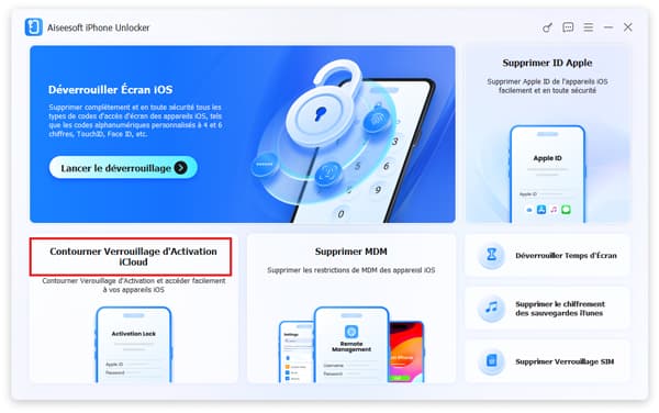 Sélectionner le module Contourner Verrouillage d’Activation iCloud