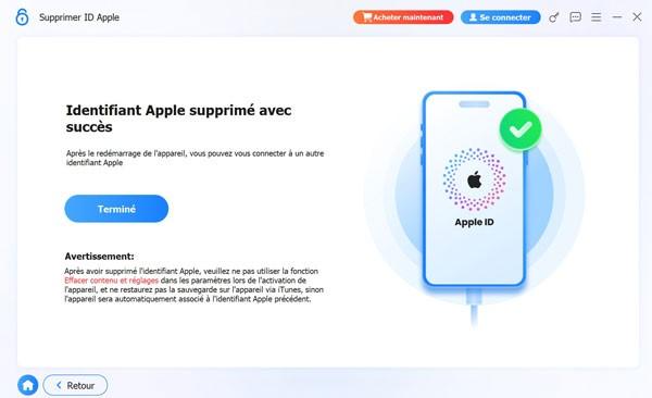 Finaliser et configurer l’iPhone