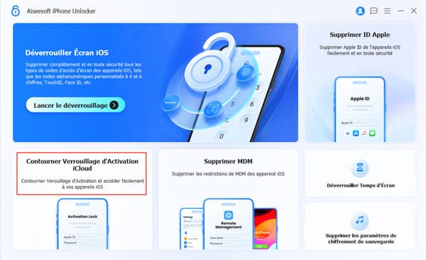 Sélectionner le module Contourner Verrouillage d’Activation iCloud
