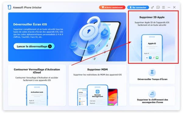 Sélectionner Supprimer l’Apple ID