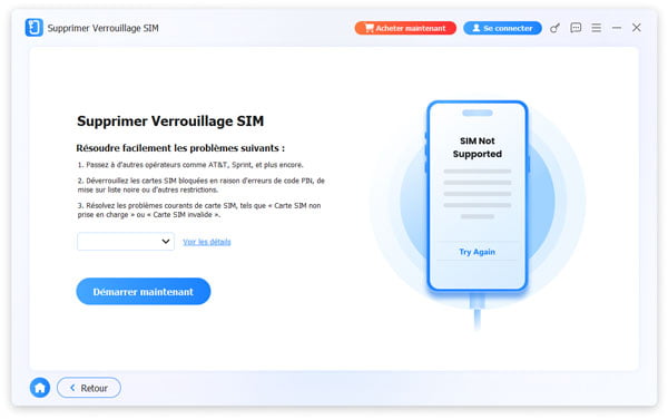 Supprimer Verrouillage SIM