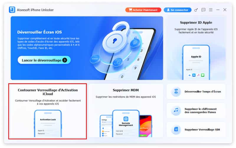 Contourner le verrouillage d'activation iCloud