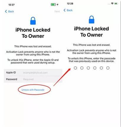 Débloquer un iPhone limité au propriétaire avec le code de déverrouillage 