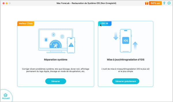 Réparer le système