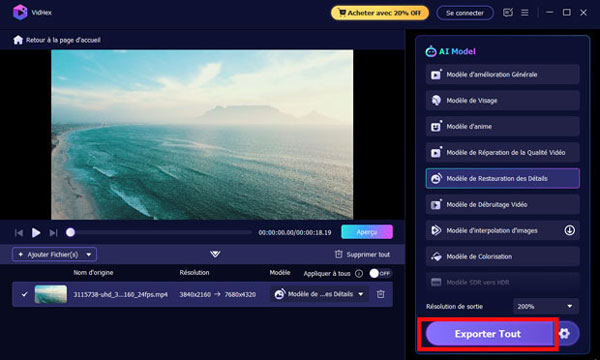 Commencer à améliorer avec VidHex
