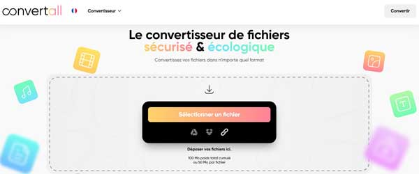 Convertir HEVC en MP4 avec Convertall