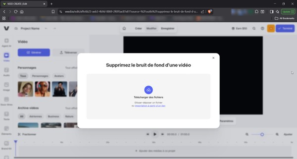 Importer votre vidéo dans VEED